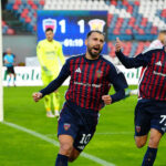 Festa gol 2-1 Luca Garritano con Christian Langella