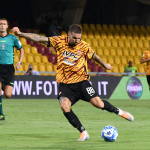 Benevento , ITALY - August 14 : Francesco Forte during the Italian Serie B Championship 2022-2023 between Benevento and Cosenza on August 14, 2022 in Stadio Oreste Vigorito in Benevento , Italy.