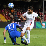 Benevento , ITALY - August 14 : Joaquin Larrivey during the Italian Serie B Championship 2022-2023 between Benevento and Cosenza on August 14, 2022 in Stadio Oreste Vigorito in Benevento , Italy.