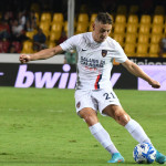 Benevento , ITALY - August 14 : Andrea Vallocchia during the Italian Serie B Championship 2022-2023 between Benevento and Cosenza on August 14, 2022 in Stadio Oreste Vigorito in Benevento , Italy.