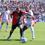 Cosenza 09/09/2022: Martino e Folorunsho durante la partita del campionato Serie B 2022-2023 5' Giornata Cosenza Vs Bari allo Stadio San Vito-Gigi Marulla di Cosenza