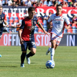 Cosenza 09/09/2022: Florenzi e Mallamo durante la partita del campionato Serie B 2022-2023 5' Giornata Cosenza Vs Bari allo Stadio San Vito-Gigi Marulla di Cosenza