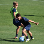 Stadio San Vito-Gigi Marulla
Allenamento Cosenza seduta porta aperta
Nella foto: Mateusz Praszelik e Aldo Florenzi