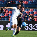 Foto Andrea Rosito 13 Aprile 2024 Cosenza, Italia - sport, calcio - Cosenza vs Palermo - Campionato di calcio Serie BKT 2023/2024 - Stadio-San Vito-Gigi Marulla - Nella foto: Giacomo Calò e Federico Di Francesco