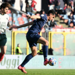 COSENZA, ITALY - FEBRUARY 23: Michael Venturi and Matteo Brunori during SERIE BKT 2024/25 match between Cosenza Calcio and Palermo FC at Gigi Marulla Stadium on February 23, 2025 in Cosenza, Italy