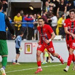 Campionato Serie BKT 2024-2025
Frosinone 5 Aprile 2025 (Stadio Benito Stirpe)
Nella foto: Andrea Rizzo Pinna festa gol Cosenza
©ANDREA ROSITO -AGENZIA ALDO LIVERANI SAS