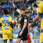 Refeere Cosso during the Italian Serie B match between Frosinone and Cosenza at Benito Stirpe Stadium on April, 5 2025 in Frosinone, Italy