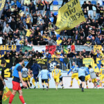 Celebrate gol Frosinone during the Italian Serie B match between Frosinone and Cosenza at Benito Stirpe Stadium on April, 5 2025 in Frosinone, Italy