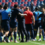 Serie B 2024-2025
Cosenza-Bari (Stadio Marulla)
1 Maggio 025
Nella foto: Festa gol Cosenza Gargiulo abbraccia Alvini